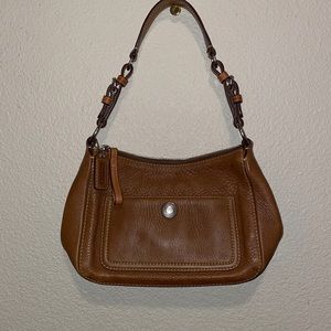Leather coach purse